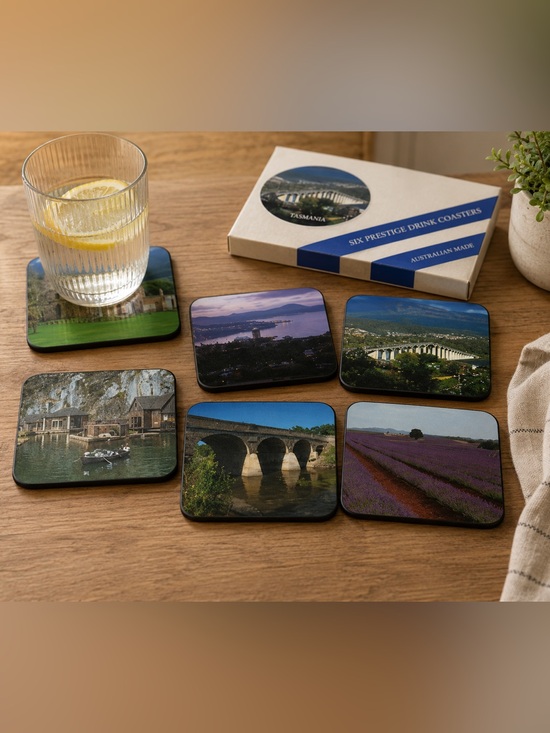Other - Set of Six Vintage Scenic Drink Coasters Tasmania
